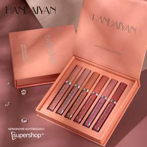 Batom Líquido Sexy Lips Handaiyan - Fosco À Prova D'água 16h de Duração [COMPRE 3, LEVE 6]