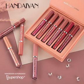 Batom Líquido Sexy Lips Handaiyan - Fosco À Prova D'água 16h de Duração [COMPRE 3, LEVE 6]