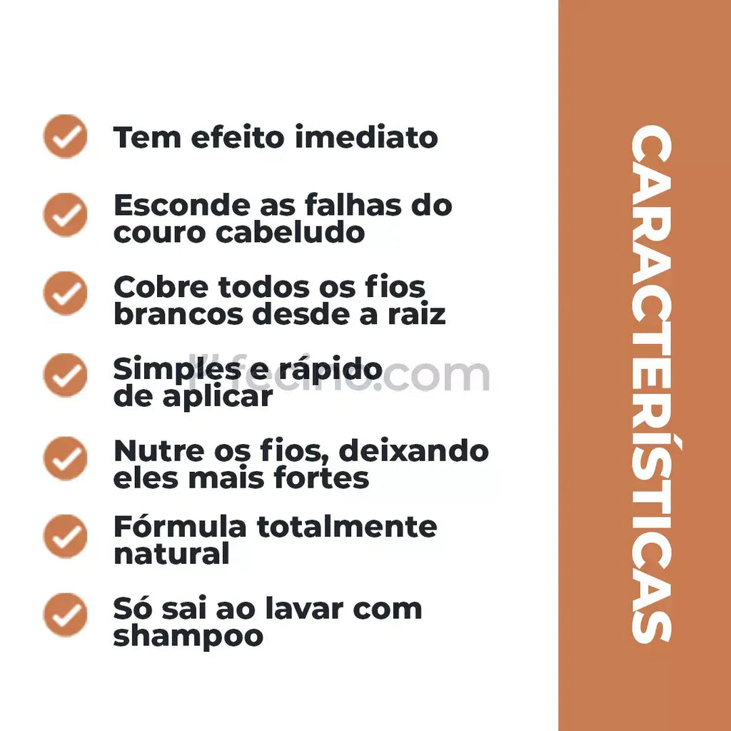 Sevích® - Tinta de Cabelo em Pó Cobre Todos os Fios Brancos (Compre 1, Leve 2)