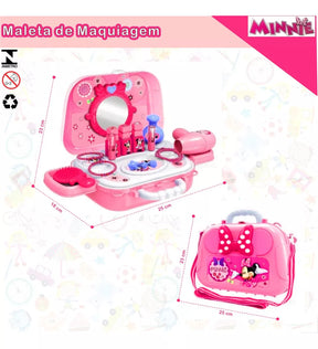 Maleta Luxo Make Kids® Boneca Minnie de Brinde