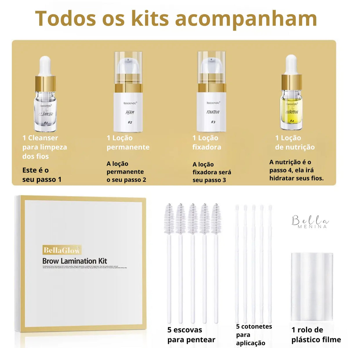 Kit Completo para Brow Lamination - BellaGlow