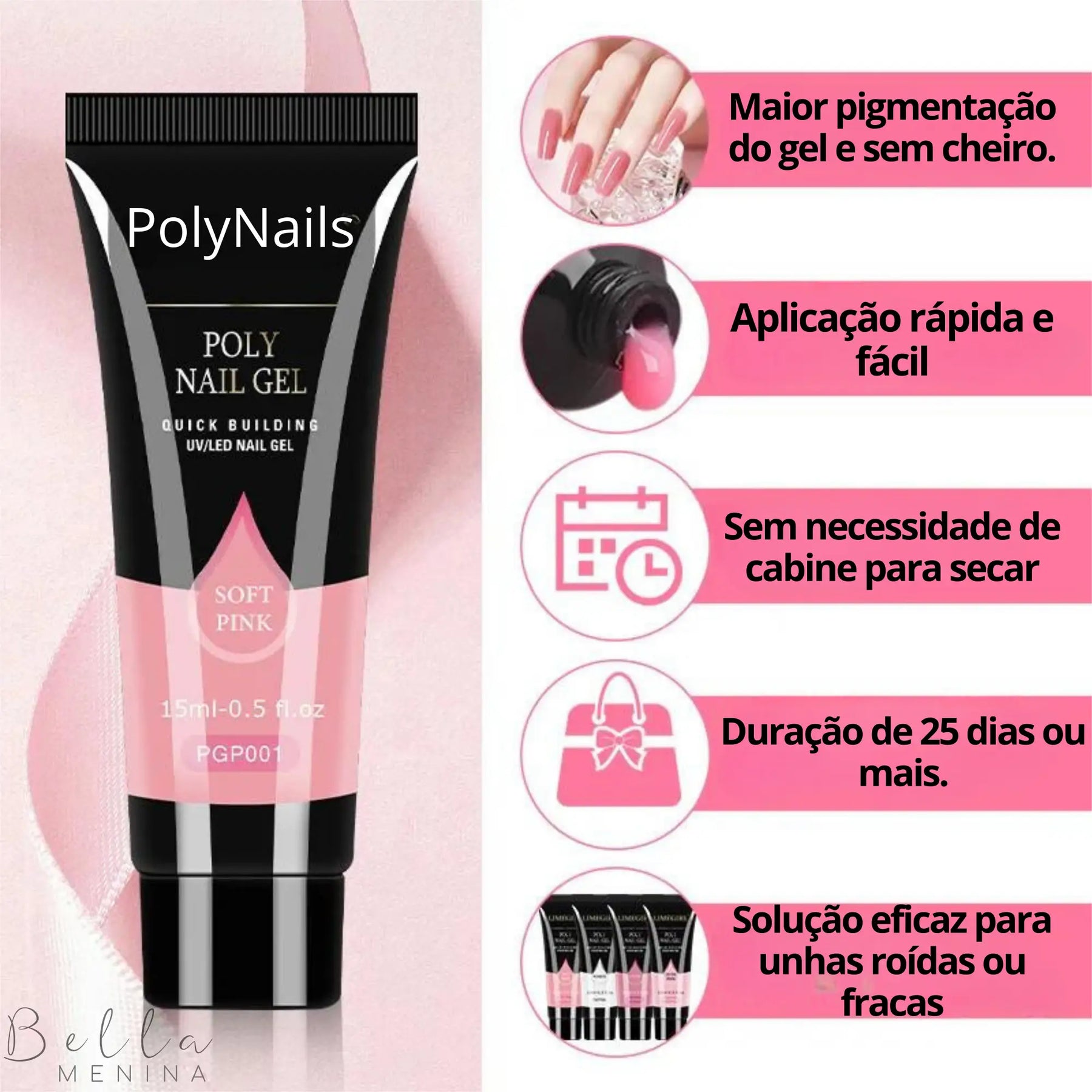 Polygel Individual para Alongamento de Unhas em Casa - PolyNails