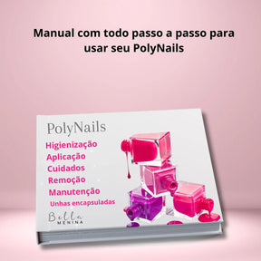 Kit Completo PolyNails- Alongamento de Unhas em Casa