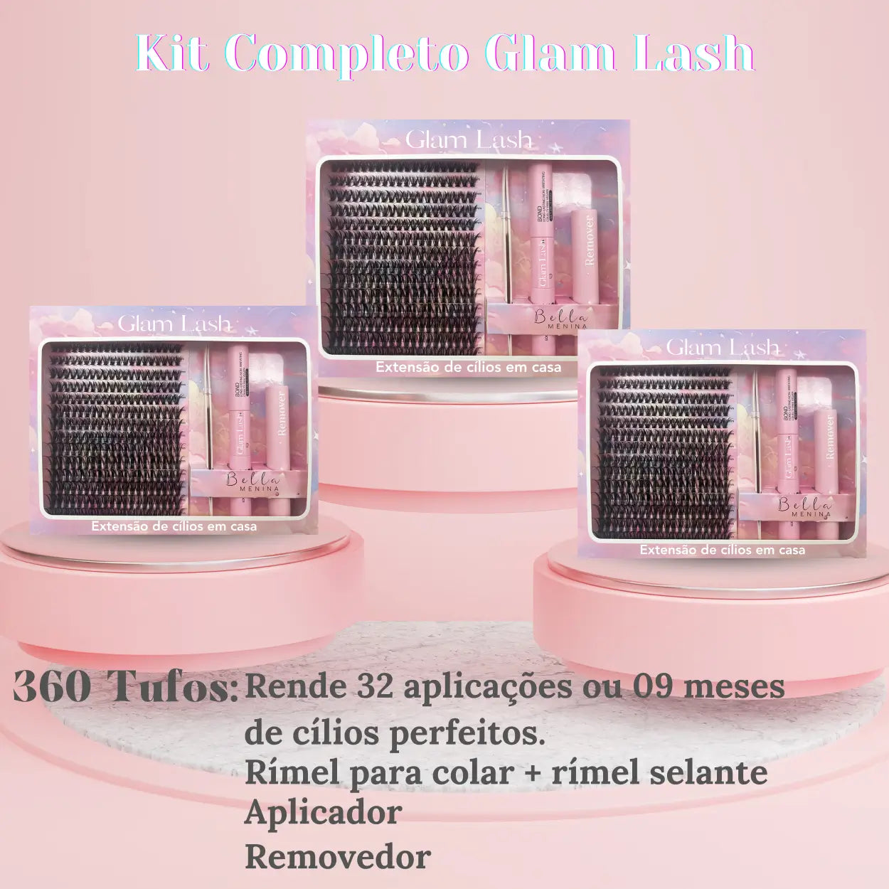 Kit Completo Lash Vana - Extensão de Cílios em Casa