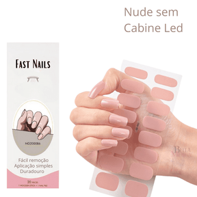 Unhas de Gel Adesivos + Cabine Led UV para secagem- Fast Nails