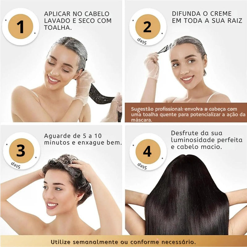 Karseell™ Luxury Pro® | O PODER SUPREMO Para Ter Cabelos 100% LISOS & HIDRATADOS!  - Últimas Unidades com Desconto Arrasador (Promoção Especial de Black Friday🔥)